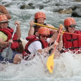 Whitewater rafting in Costa Rica.