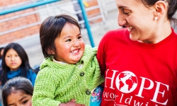 Personal attention from a HOPE worldwide staffer in La Paz.