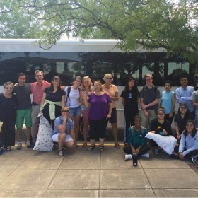 The Simply Smiles group arriving at the Cheyenne River Sioux Reservation.