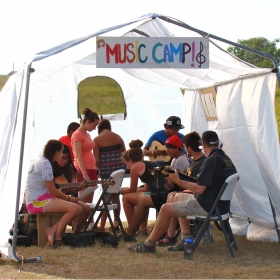 The Simply Smiles kids' camp at the Cheyenne River Sioux Reservation.