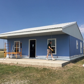 One of the homes built with the help of Simply Smiles volunteers