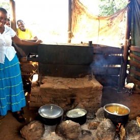 In the kitchen at the Centre.