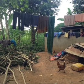 A typical laundry area.