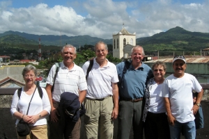 Dave in Nicaragua with classmates Donna Allen, Jorge Fernandez, Rich Jerdonek, and Ann McStay.