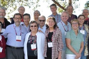 Dave at the 25th reunion with fellow Project Redwood partners.