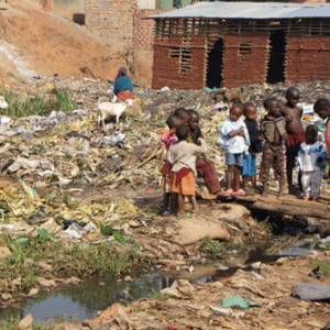 Children in the Kampala slums