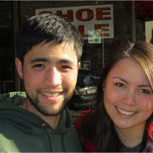 The younger Tings, Bryan and Sarah.