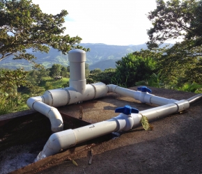 A typical CTI chlorinator installation: simple, but effective.