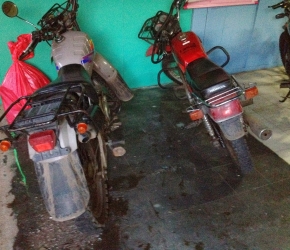 The motorcycles that CTI staff members use to travel the roads of Nicaragua.