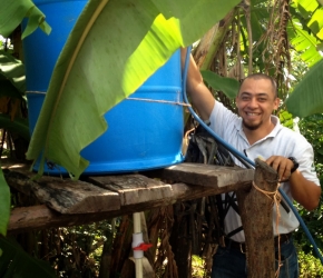 An employee of EOS International, one of CTI's partners in Nicaragua.