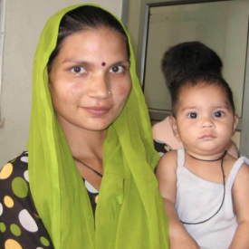 Participants in HOPE worldwide's mother and child healthcare programs.