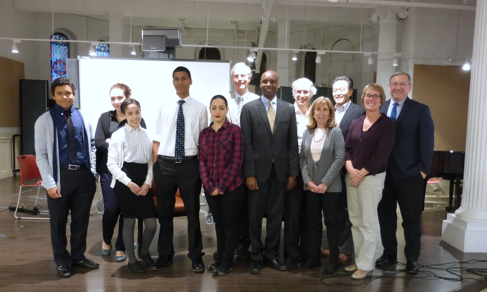 Class officers and Project Redwood attendees after the event.