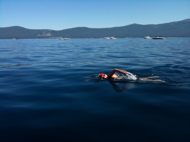 What's it like to swim across Lake Tahoe? I can tell you